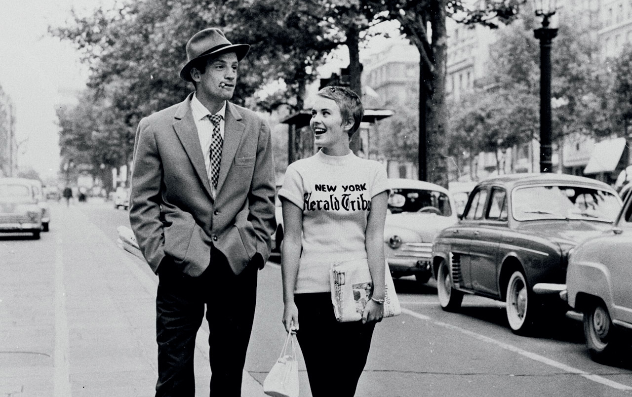 Breathless godard poster image